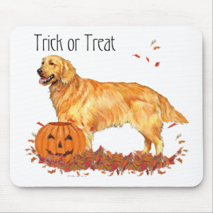 Golden Retriever Halloween Mouse Mat