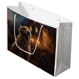 Golden Retriever Halloween Scary Large Gift Bag