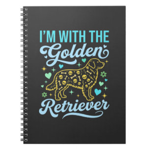 Golden Retriever Halloween Skull Pattern Dog Lover Notebook