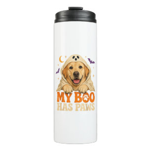 Golden Retriever Halloween Spooky Paws Thermal Tumbler