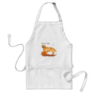Golden Retriever Halloween Standard Apron