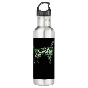 Golden Retriever Halloween Typography 710 Ml Water Bottle