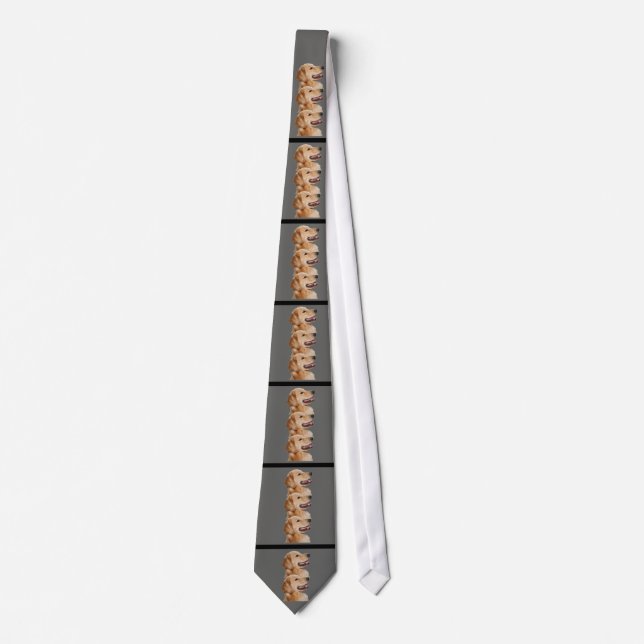 Golden Retriever Happy Tie (Front)
