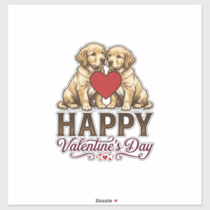 Golden Retriever Happy Valentine’s Day
