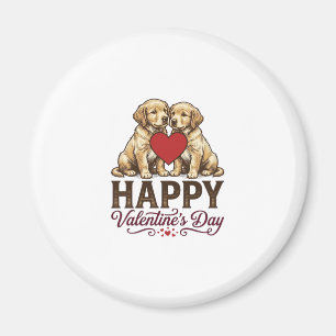 Golden Retriever Happy Valentine’s Day Magnet