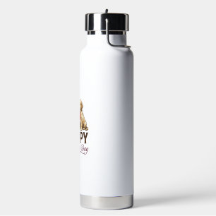 Golden Retriever Happy Valentine’s Day Water Bottle