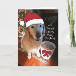 Golden Retriever Have Yourself a Furry Merry Card