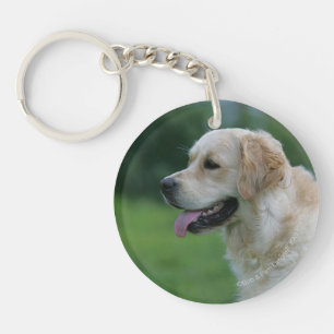 Golden Retriever Headshot 2 2 Key Ring
