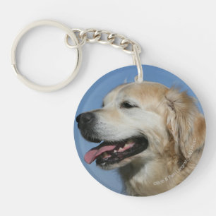 Golden Retriever Headshot 4 Key Ring
