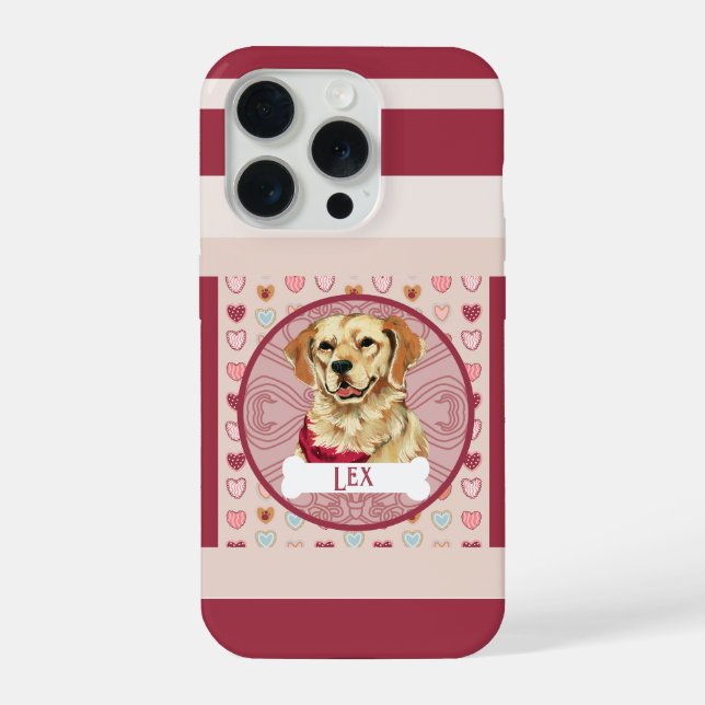 Golden Retriever Heart iPhone 11 Pro Case  (Back)