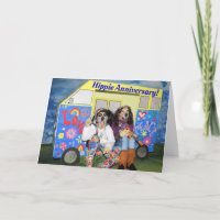 Golden Retriever Hippie Anniversary