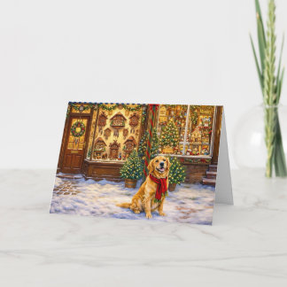 Golden Retriever Holiday Card