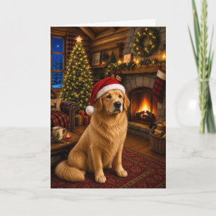 Golden Retriever Holiday Card