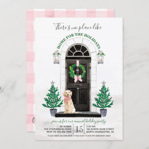Golden Retriever Holiday Party Invitation