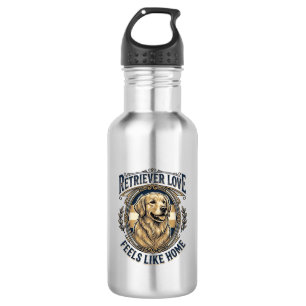 Golden Retriever Home Comfort Vintage Engraving Do 532 Ml Water Bottle