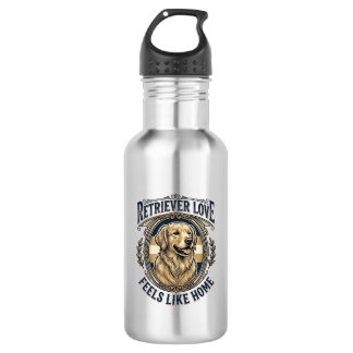 Golden Retriever Home Comfort Vintage Engraving Do 532 Ml Water Bottle