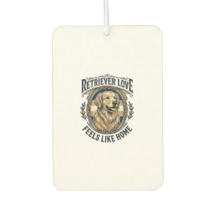 Golden Retriever Home Comfort Vintage Engraving Do Car Air Freshener