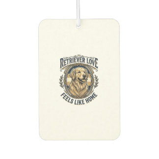 Golden Retriever Home Comfort Vintage Engraving Do Car Air Freshener