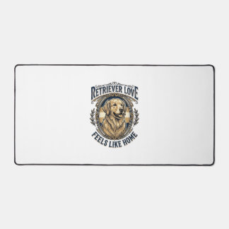 Golden Retriever Home Comfort Vintage Engraving Do Desk Mat