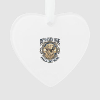 Golden Retriever Home Comfort Vintage Engraving Do Ornament