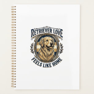 Golden Retriever Home Comfort Vintage Engraving Do Planner