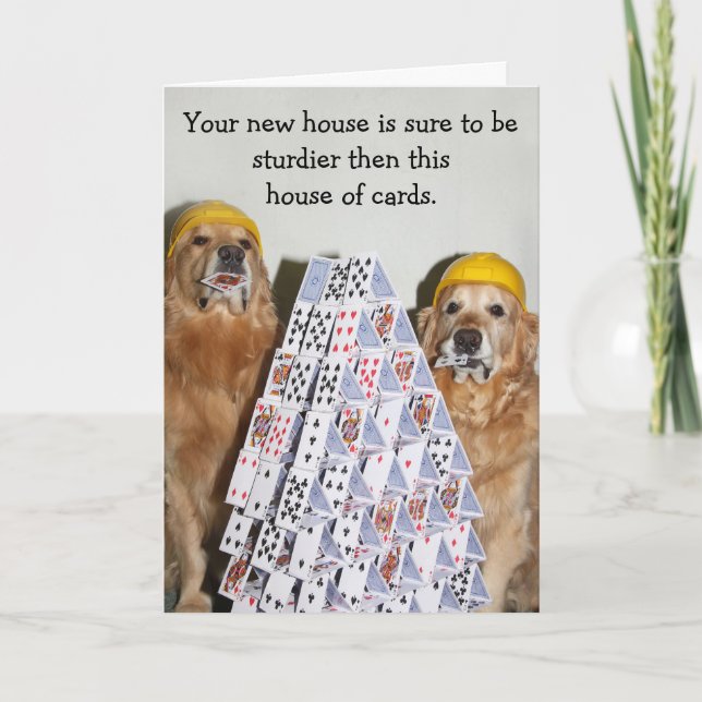 Golden Retriever House of Cards New Home (Front)