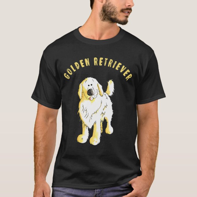 Golden Retriever I For Dog Lover- T-Shirt (Front)