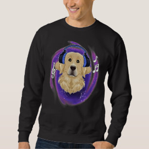 Golden Retriever I Music I Dj Headphones Sweatshirt