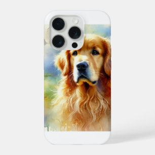 Golden Retriever in Harmony 010924AREF126 - Waterc iPhone 15 Pro Case