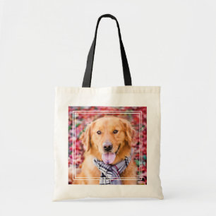 Golden Retriever In Scarf Tote Bag