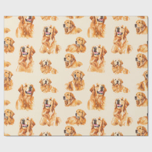 Golden Retriever Joy Wrapping Paper