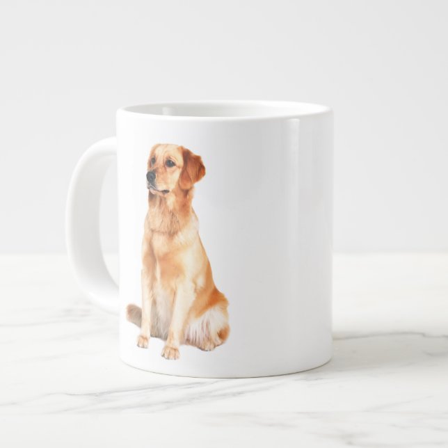 Golden Retriever Jumbo Mug (Front Left)