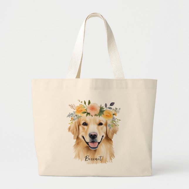 Golden Retriever Jumbo Tote (Front)
