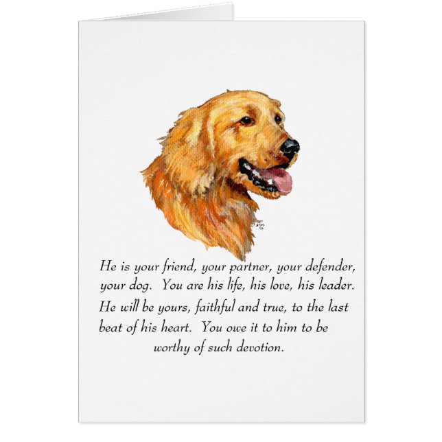 Golden Retriever Keepsake (Front)