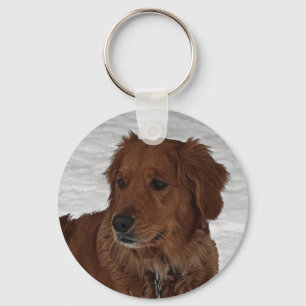 Golden Retriever Key Ring