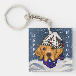 Golden Retriever Key Ring