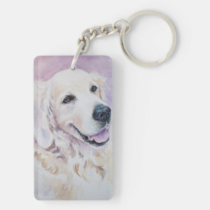 Golden retriever key ring