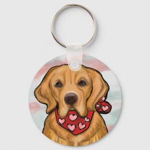 Golden Retriever Key Ring