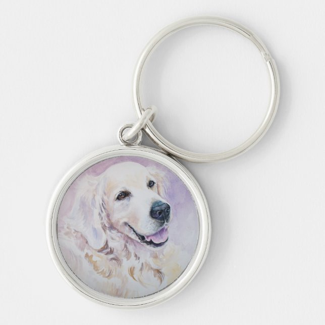 Golden retriever key ring (Front)