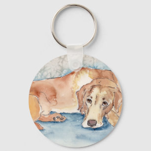 Golden Retriever Key Ring