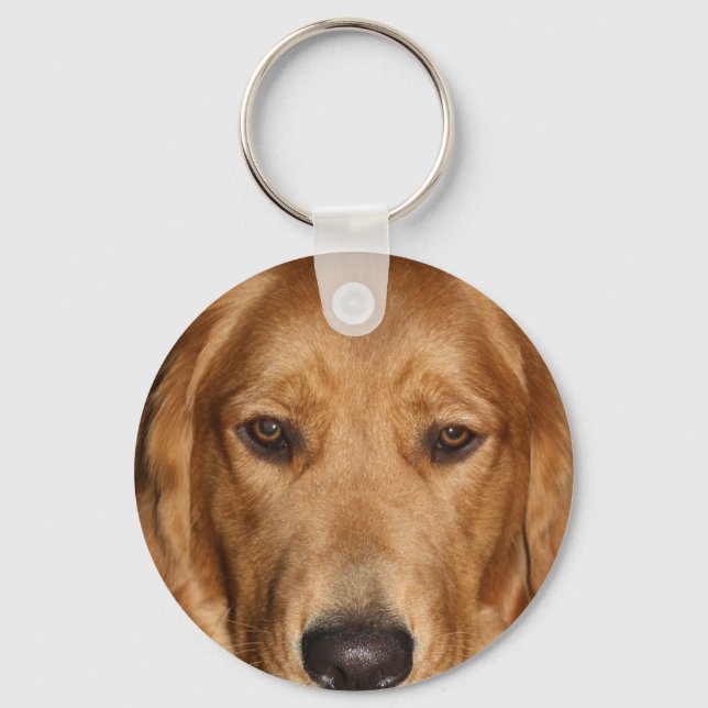 Golden retriever key ring (Front)