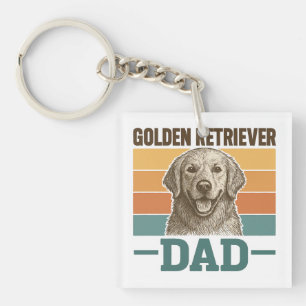 golden retriever key ring