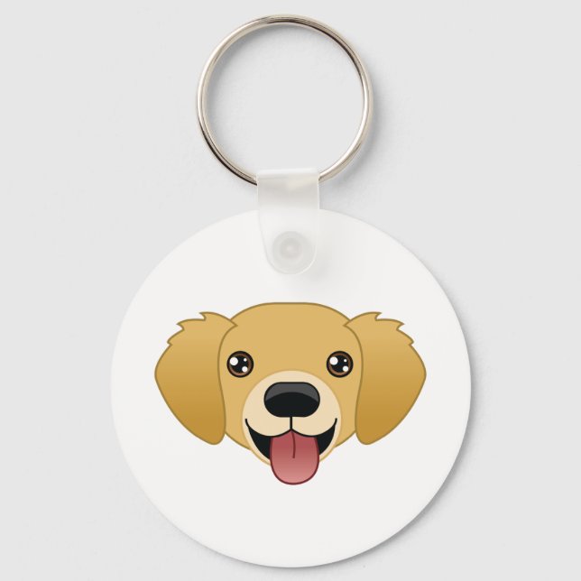 Golden Retriever Keychain (Front)