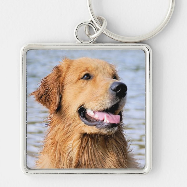 Golden Retriever Keychain (Front)
