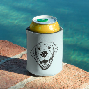 Golden Retriever Koozie.  Can Cooler