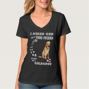 Golden Retriever Lab Dog Mum Dad Costume Cute Gold T-Shirt