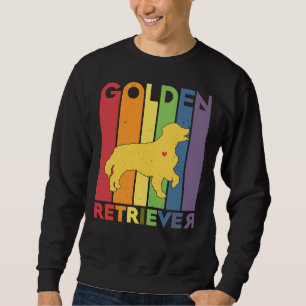 Golden Retriever Lgbtq Retro 283 Sweatshirt
