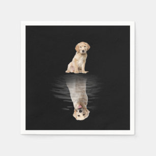 Golden Retriever Life Cute Love Golden Retriever Napkin