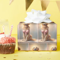 Golden Retriever Lingerie Model