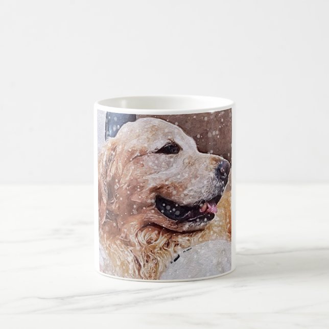Golden Retriever Love Coffee Mug (Center)